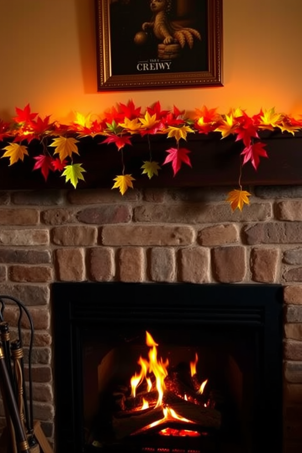 Fall Fireplace Decorating Ideas 24