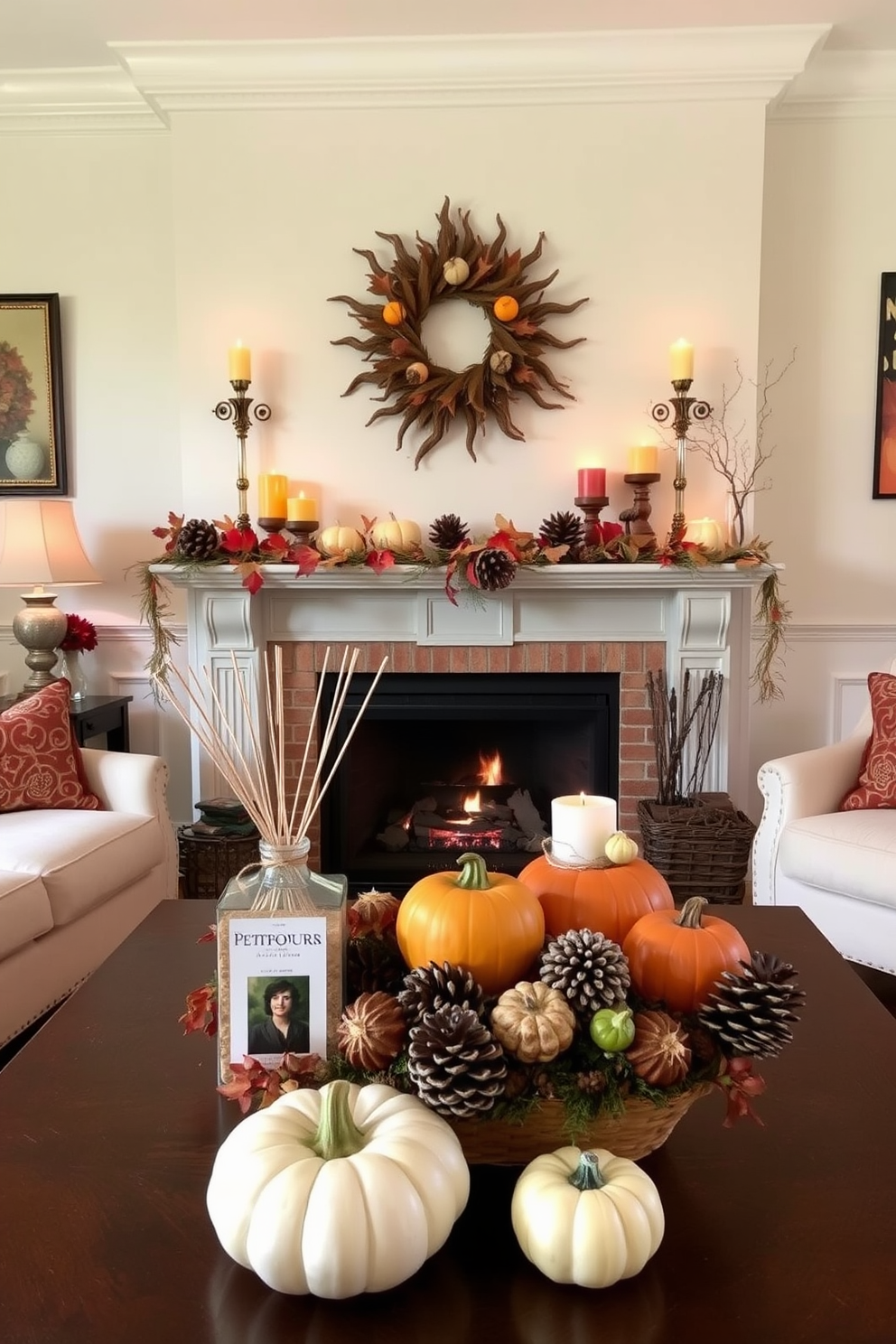 Fall Fireplace Decorating Ideas 30