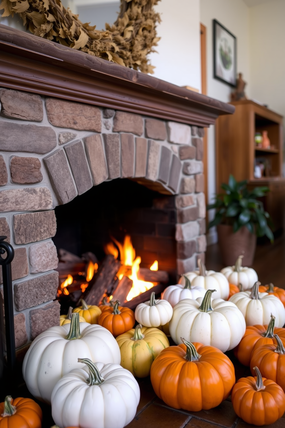 Fall Fireplace Decorating Ideas 8