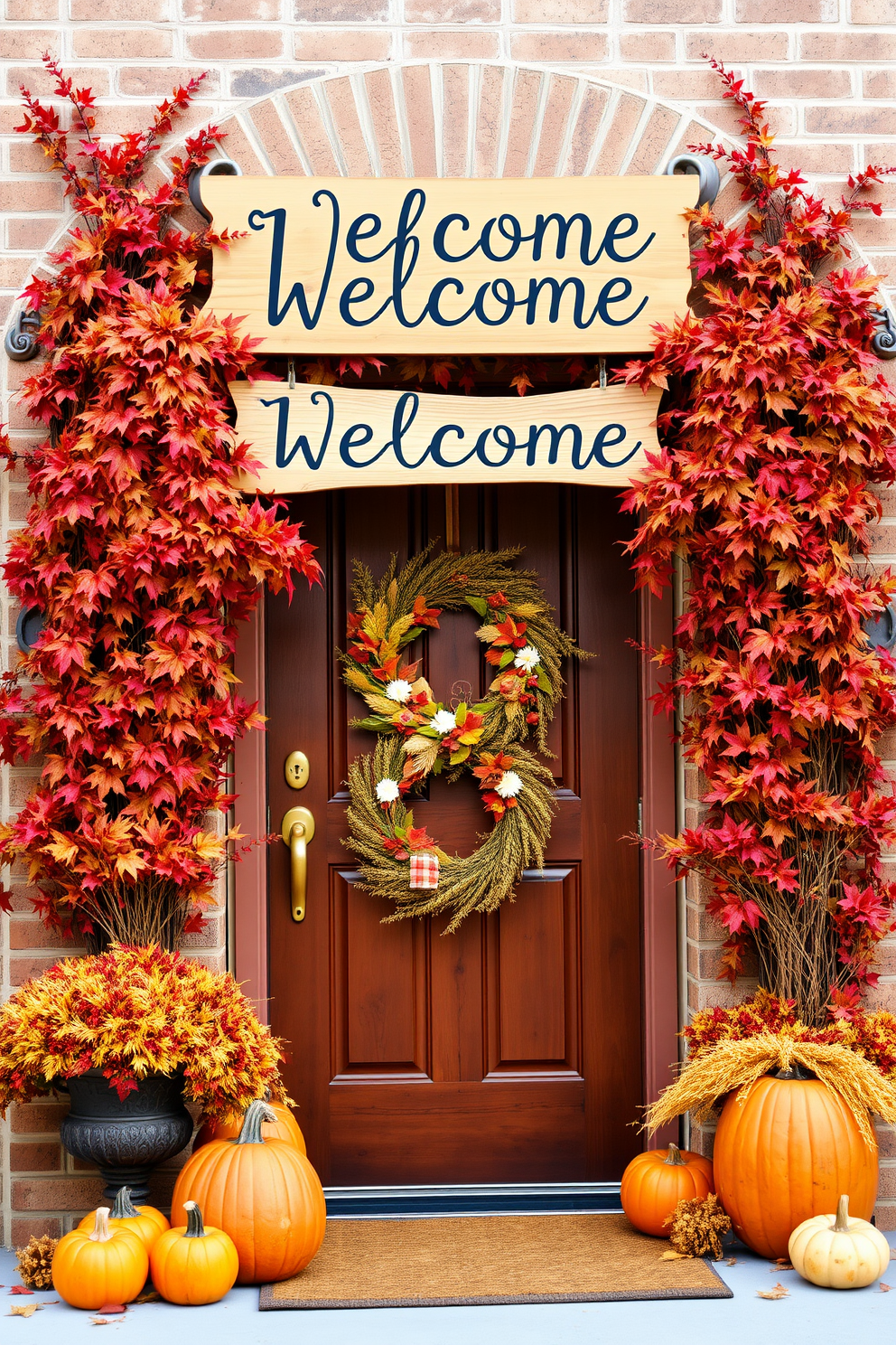 Fall Front Door Decorating Ideas 1