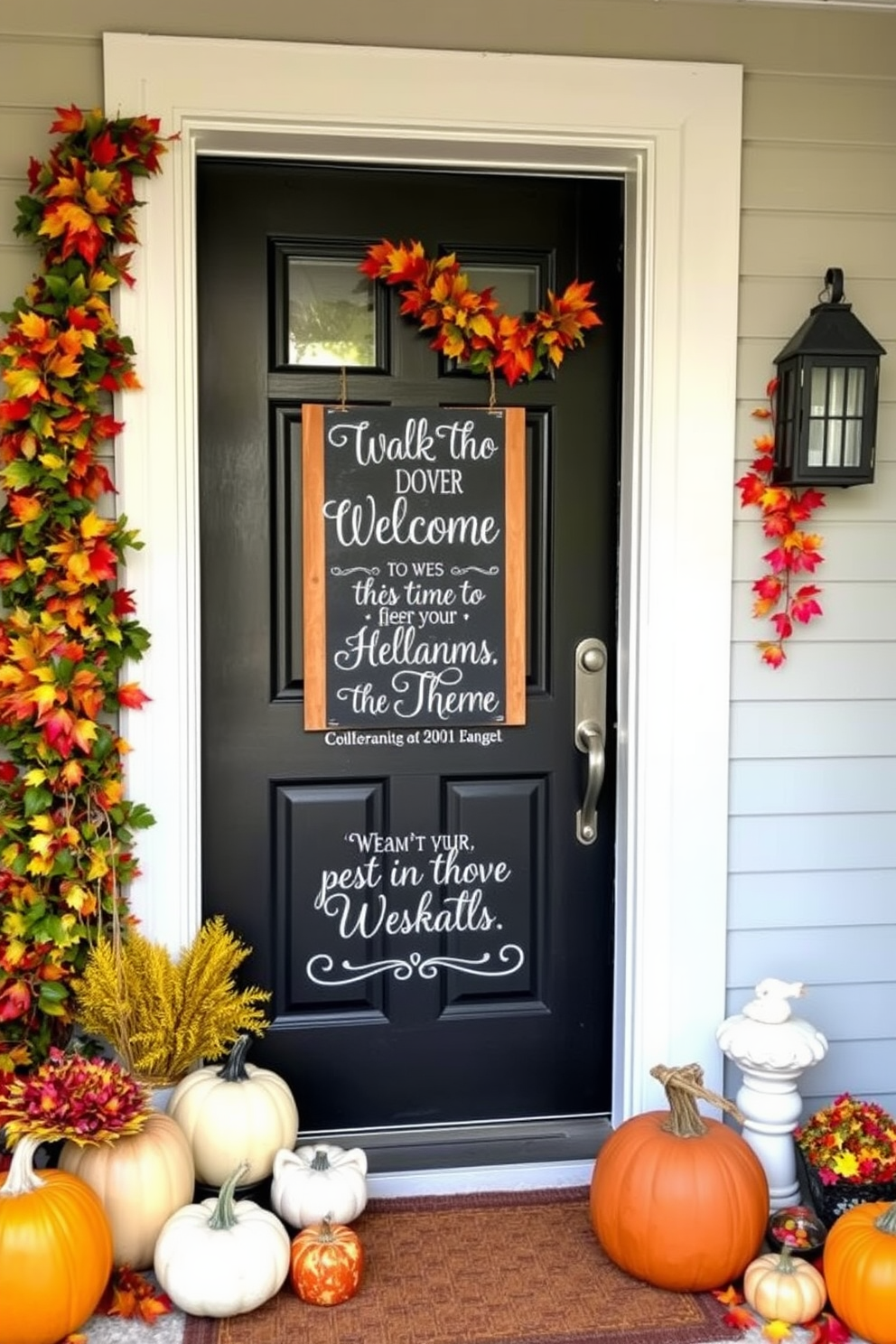 Fall Front Door Decorating Ideas 15