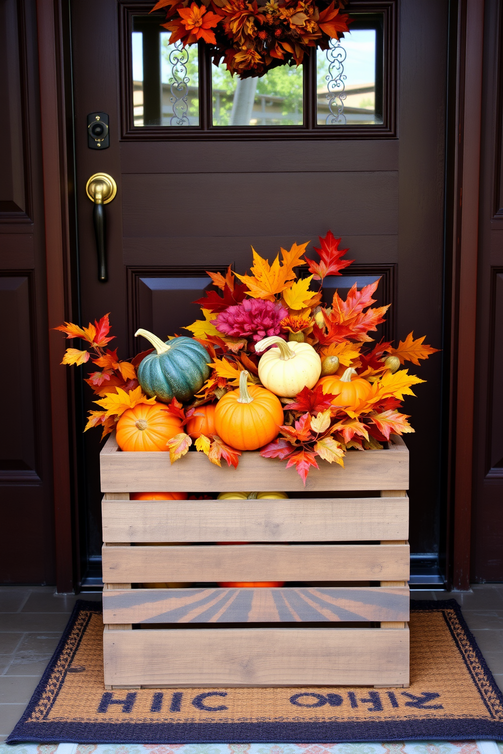 Fall Front Door Decorating Ideas 16