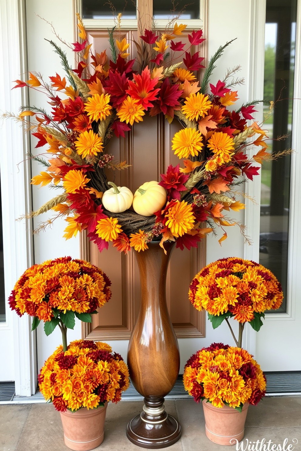 Fall Front Door Decorating Ideas 26