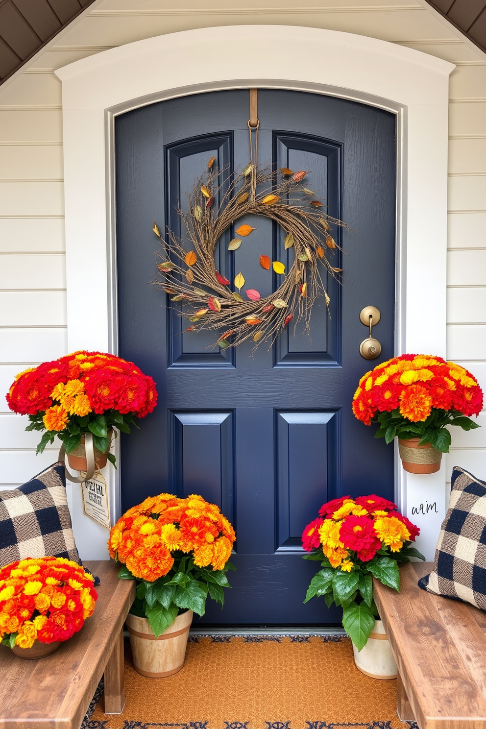 Fall Front Door Decorating Ideas 7