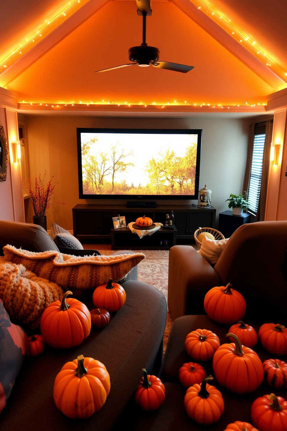 Fall Home Theater Decorating Ideas 16