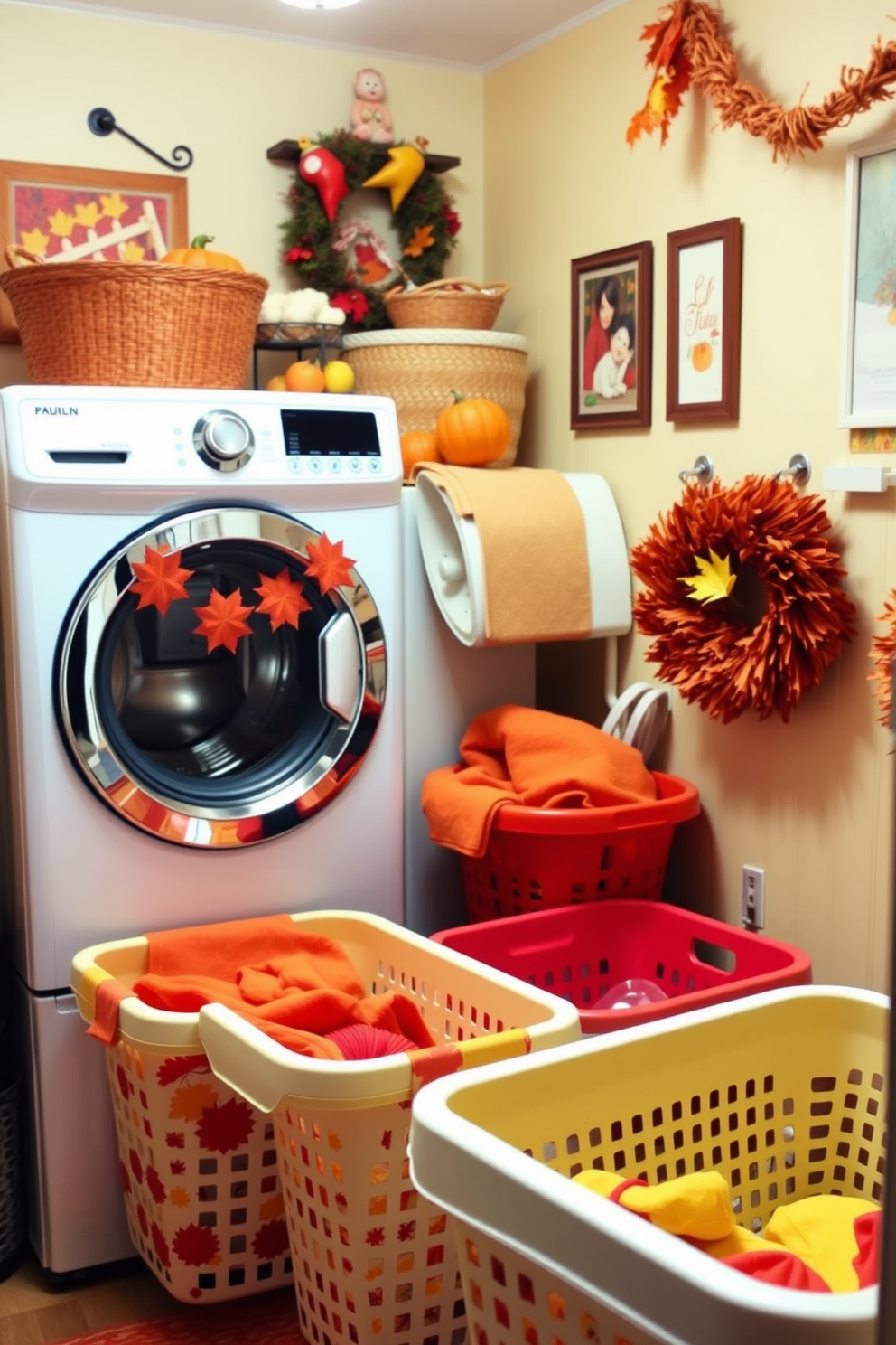 Fall Laundry Room Decorating Ideas 22