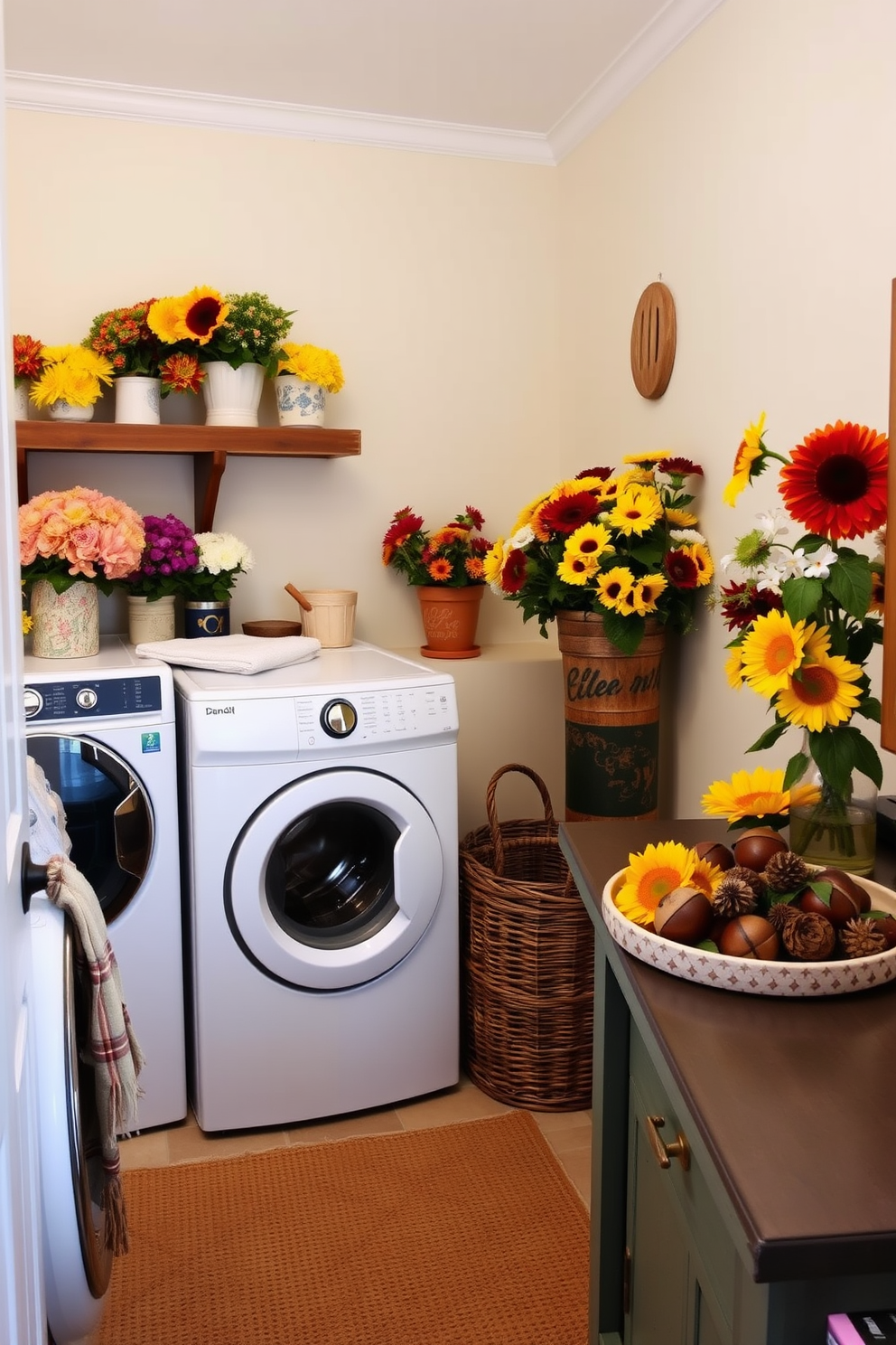 Fall Laundry Room Decorating Ideas 23