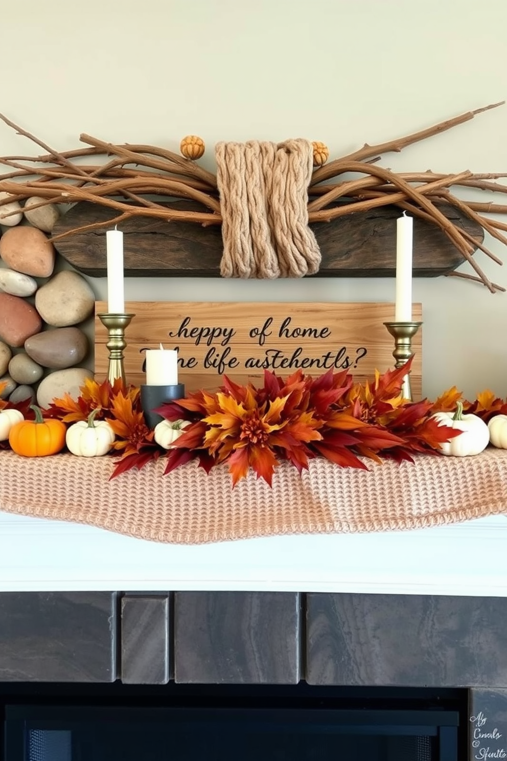 Fall Mantel Decorating Ideas 13