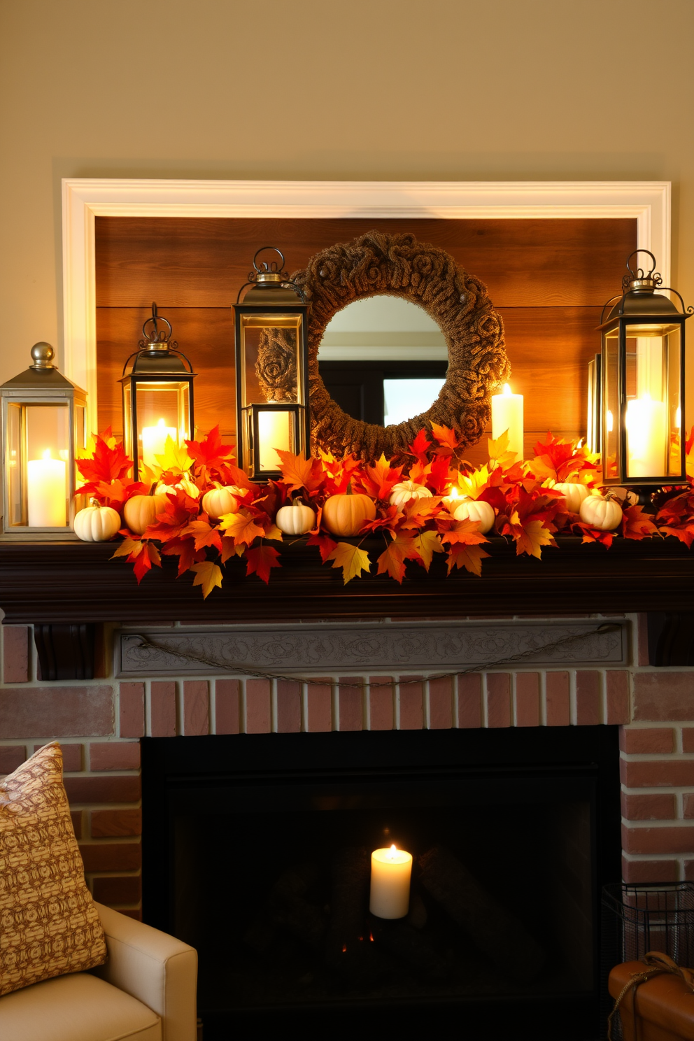 Fall Mantel Decorating Ideas 27