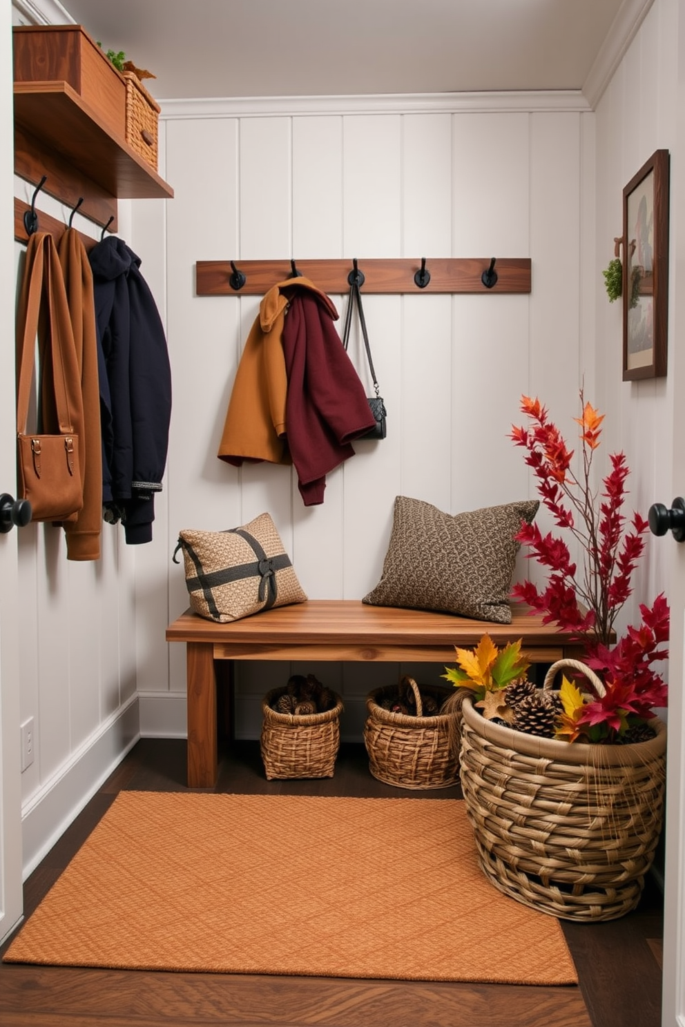 Fall Mudroom Decorating Ideas 12