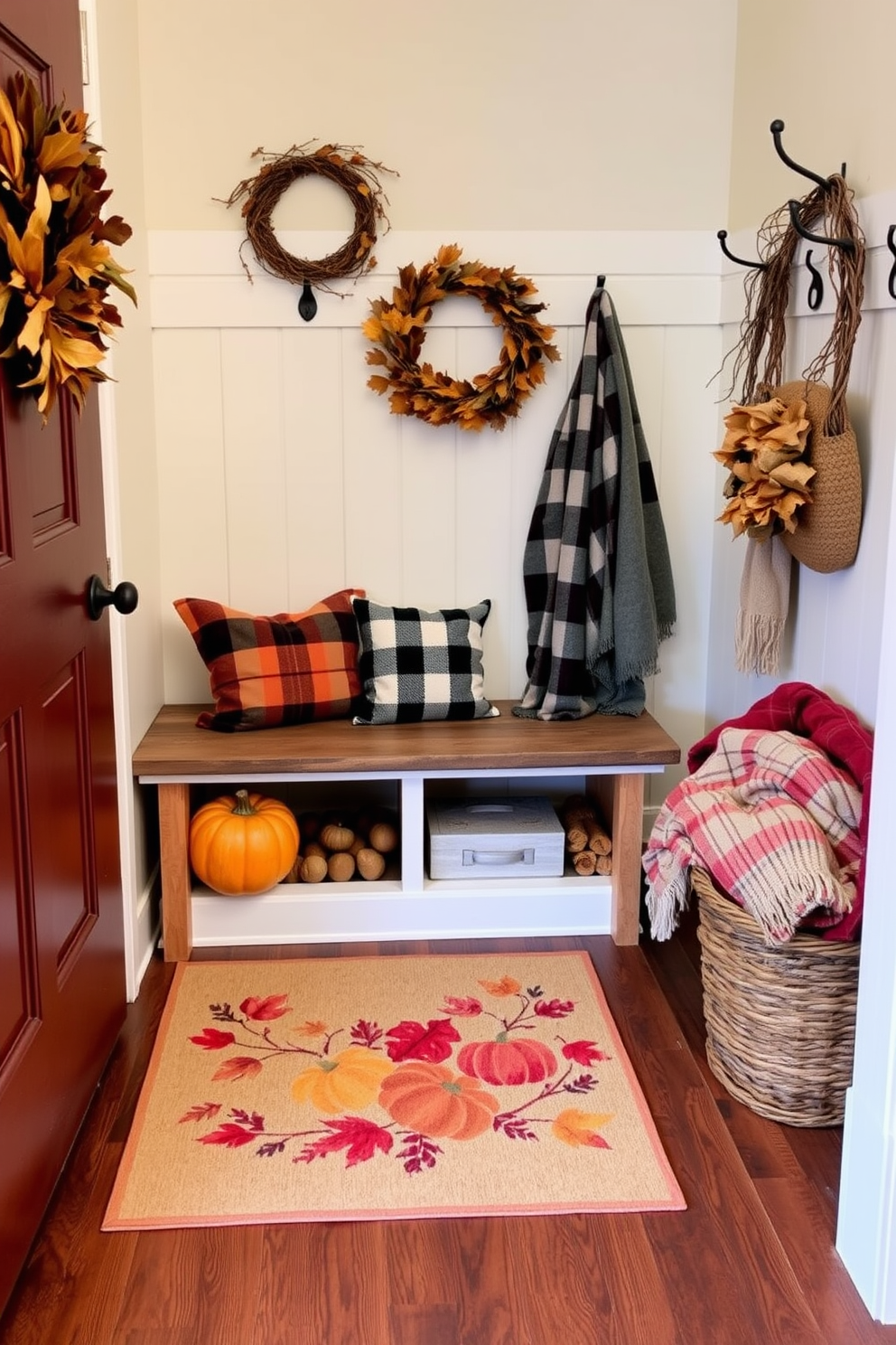 Fall Mudroom Decorating Ideas 20