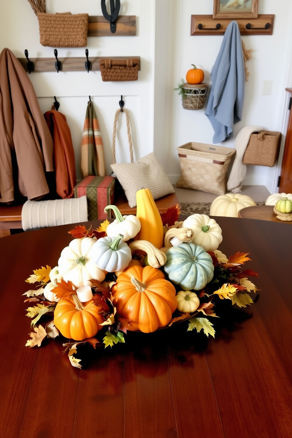 Fall Mudroom Decorating Ideas 27