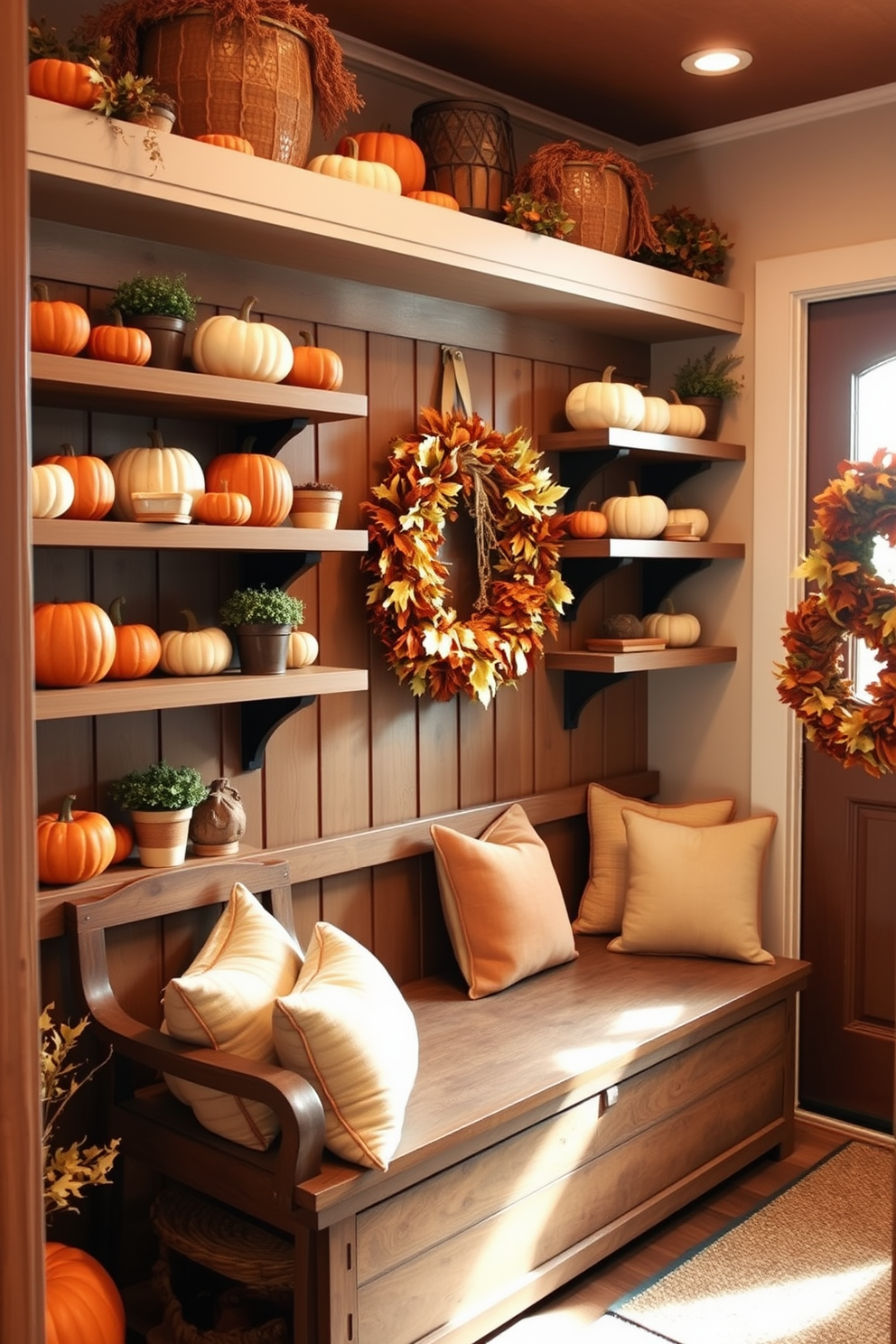 Fall Mudroom Decorating Ideas 6