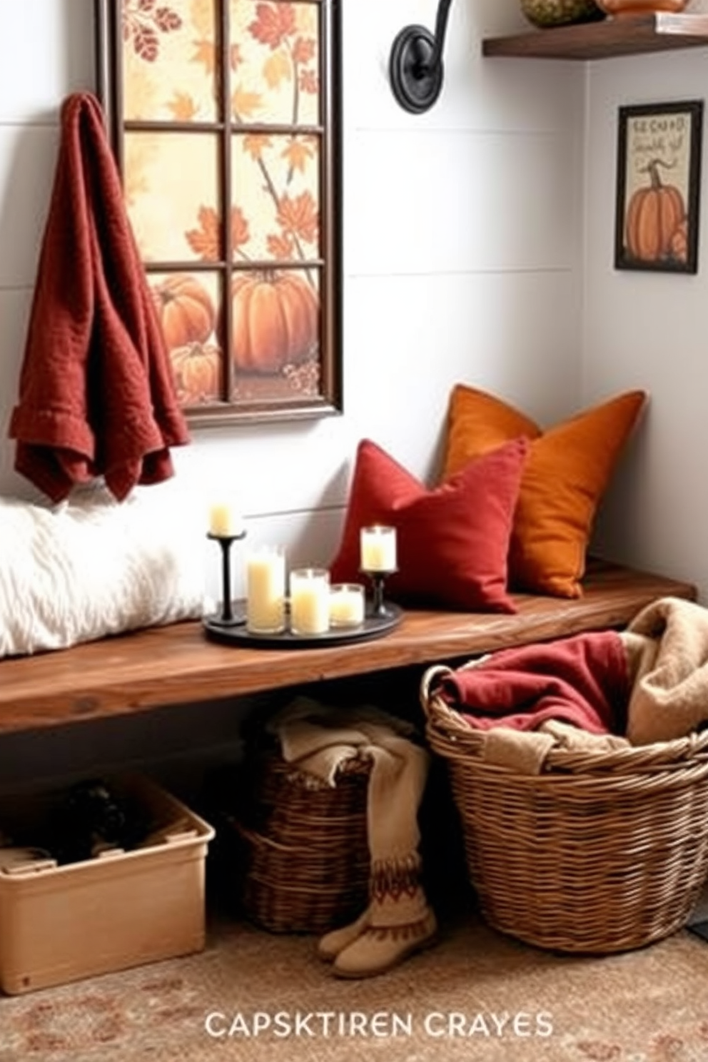 Fall Mudroom Decorating Ideas 9