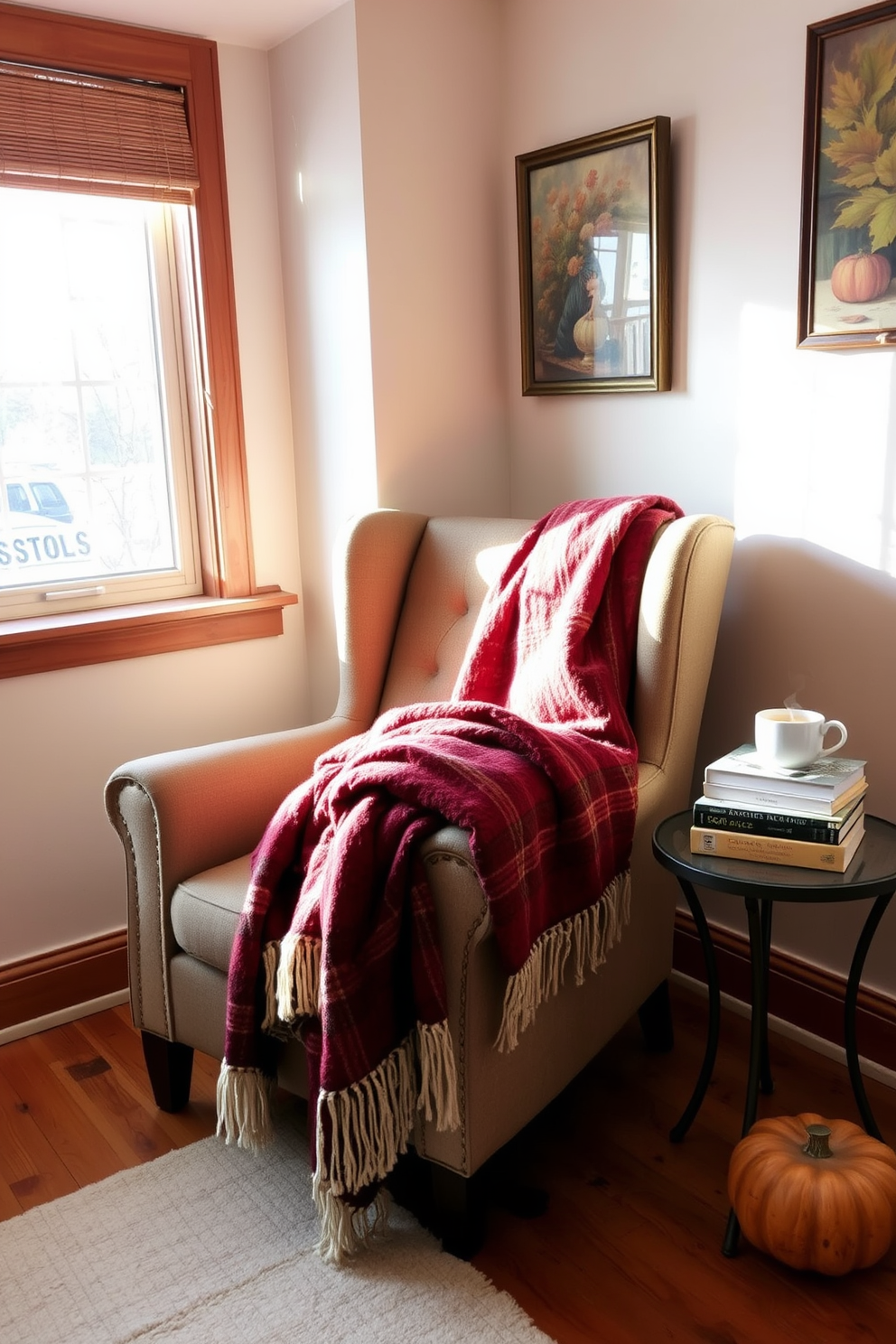 Fall Reading Nook Decorating Ideas 1