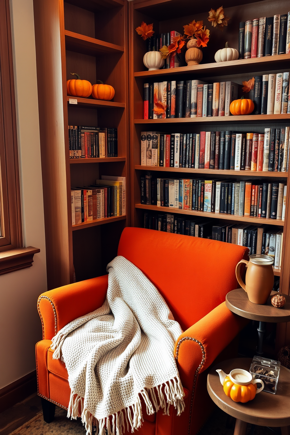 Fall Reading Nook Decorating Ideas 4