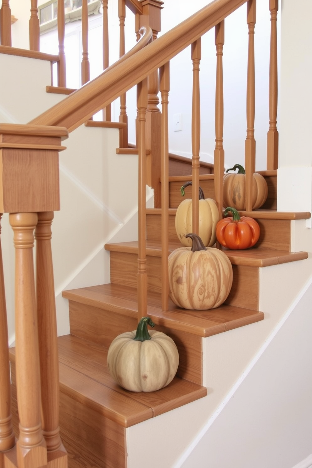 Fall Staircase Decorating Ideas 1