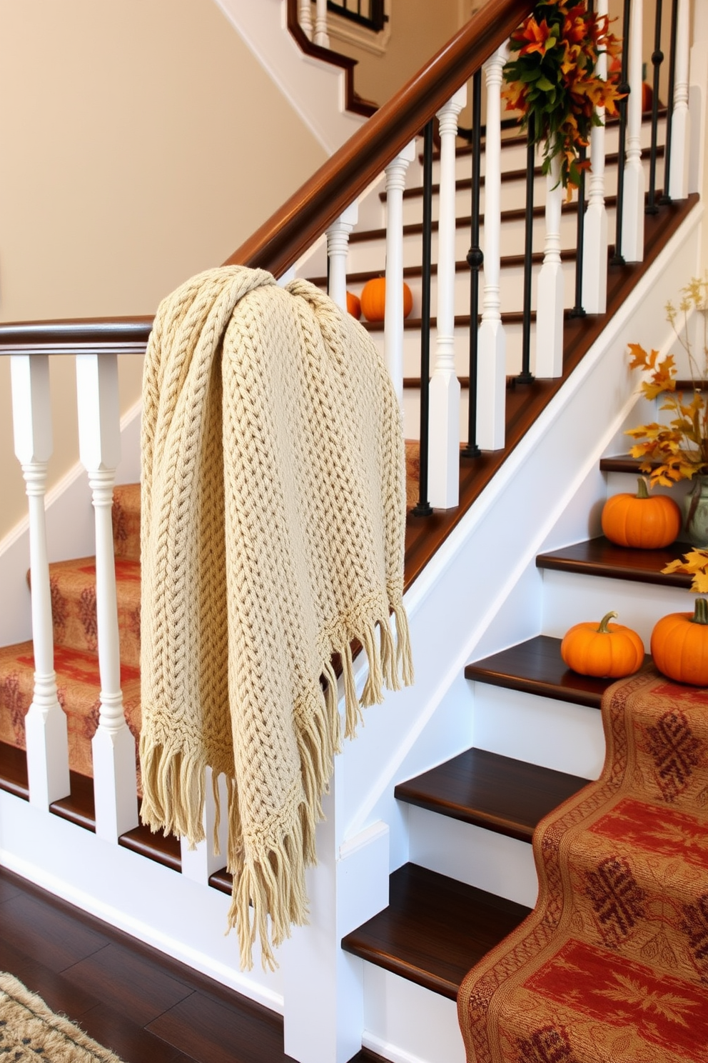 Fall Staircase Decorating Ideas 2