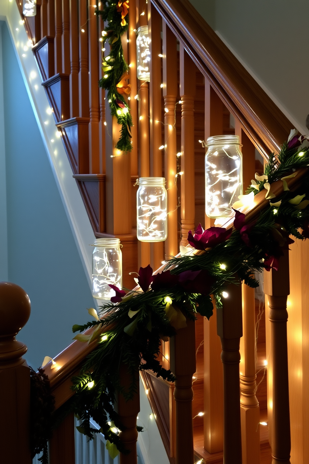 Fall Staircase Decorating Ideas 22