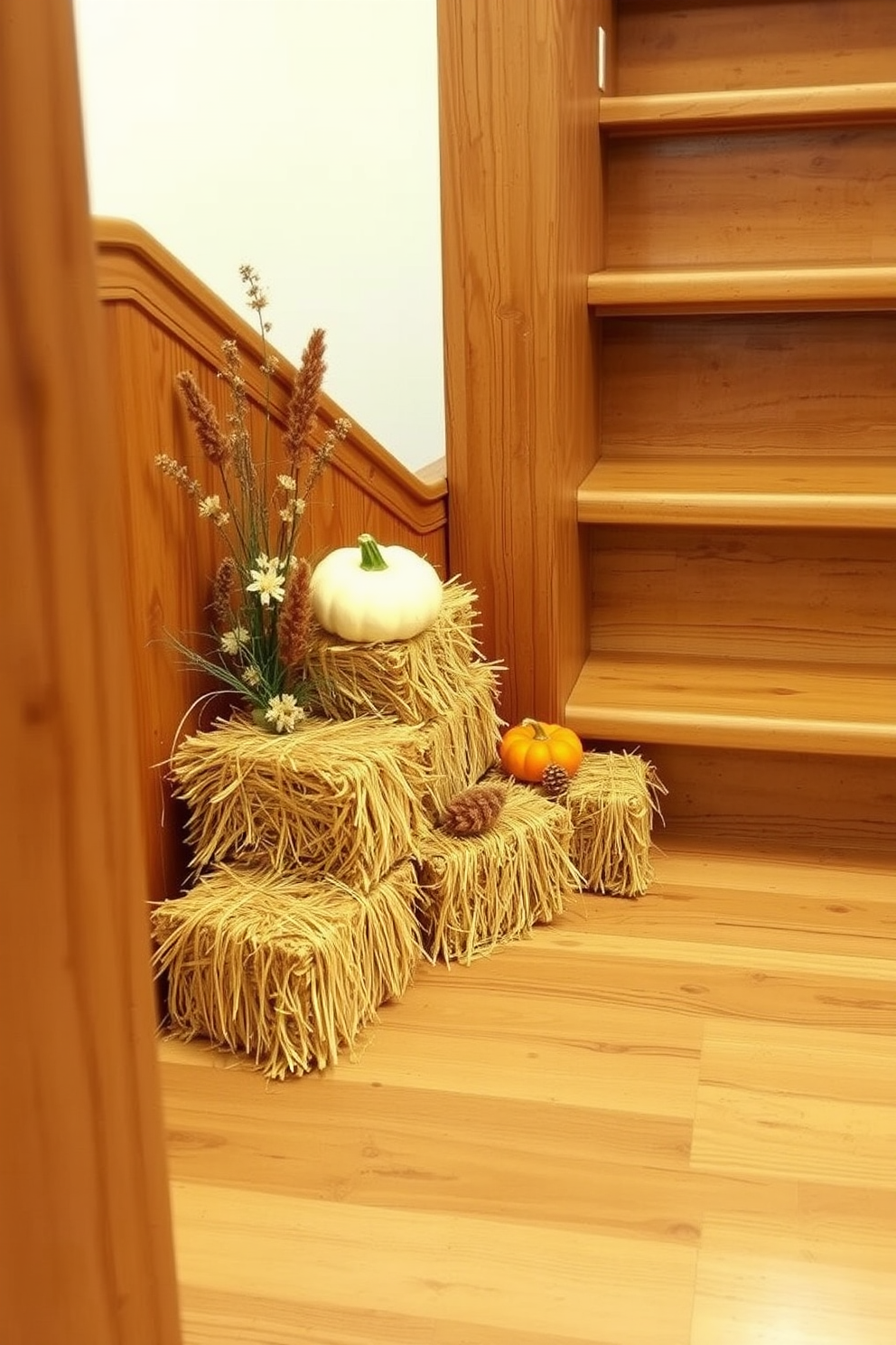 Fall Staircase Decorating Ideas 6