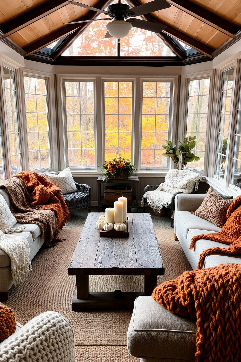 Fall Sunroom Decorating Ideas 1