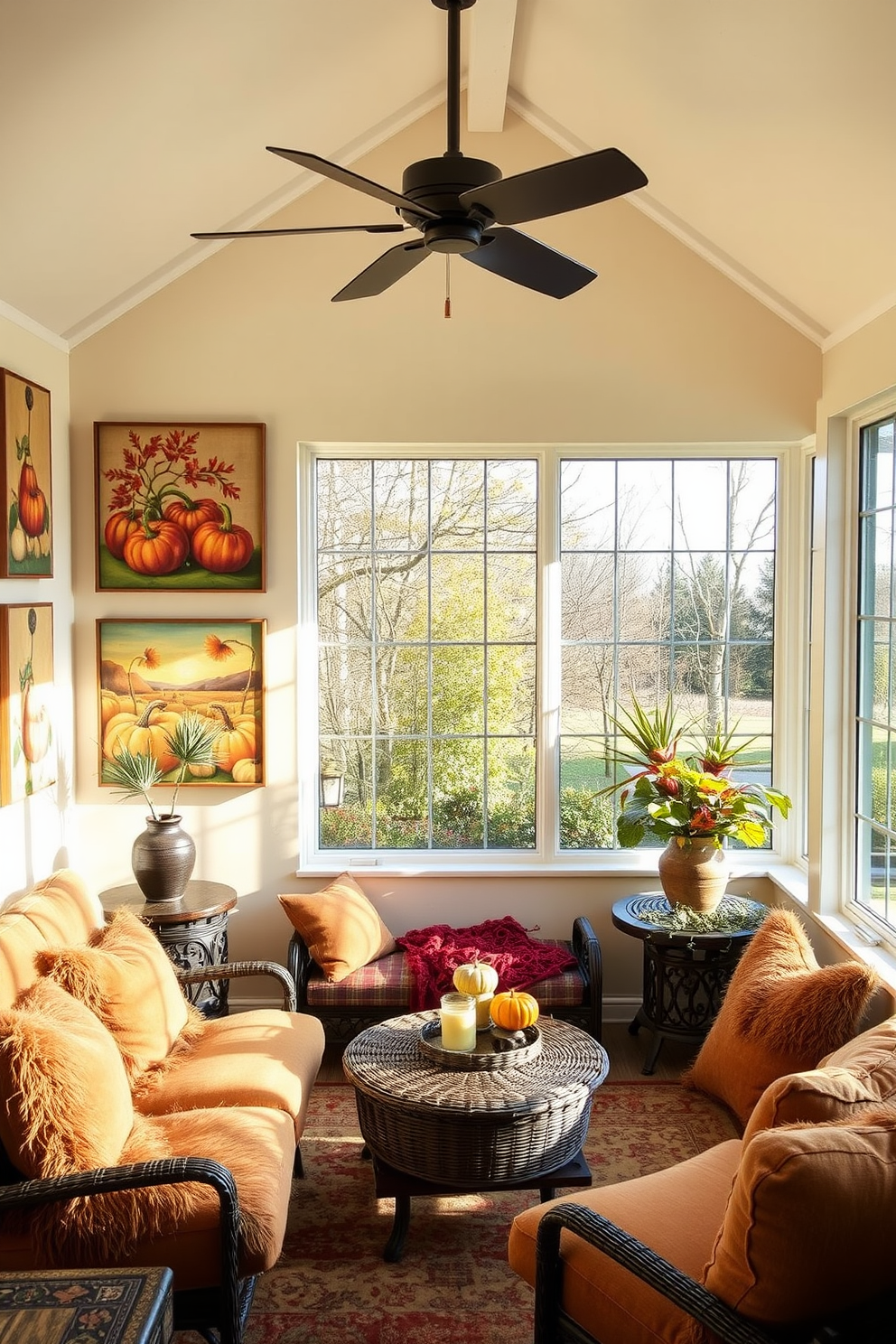 Fall Sunroom Decorating Ideas 10