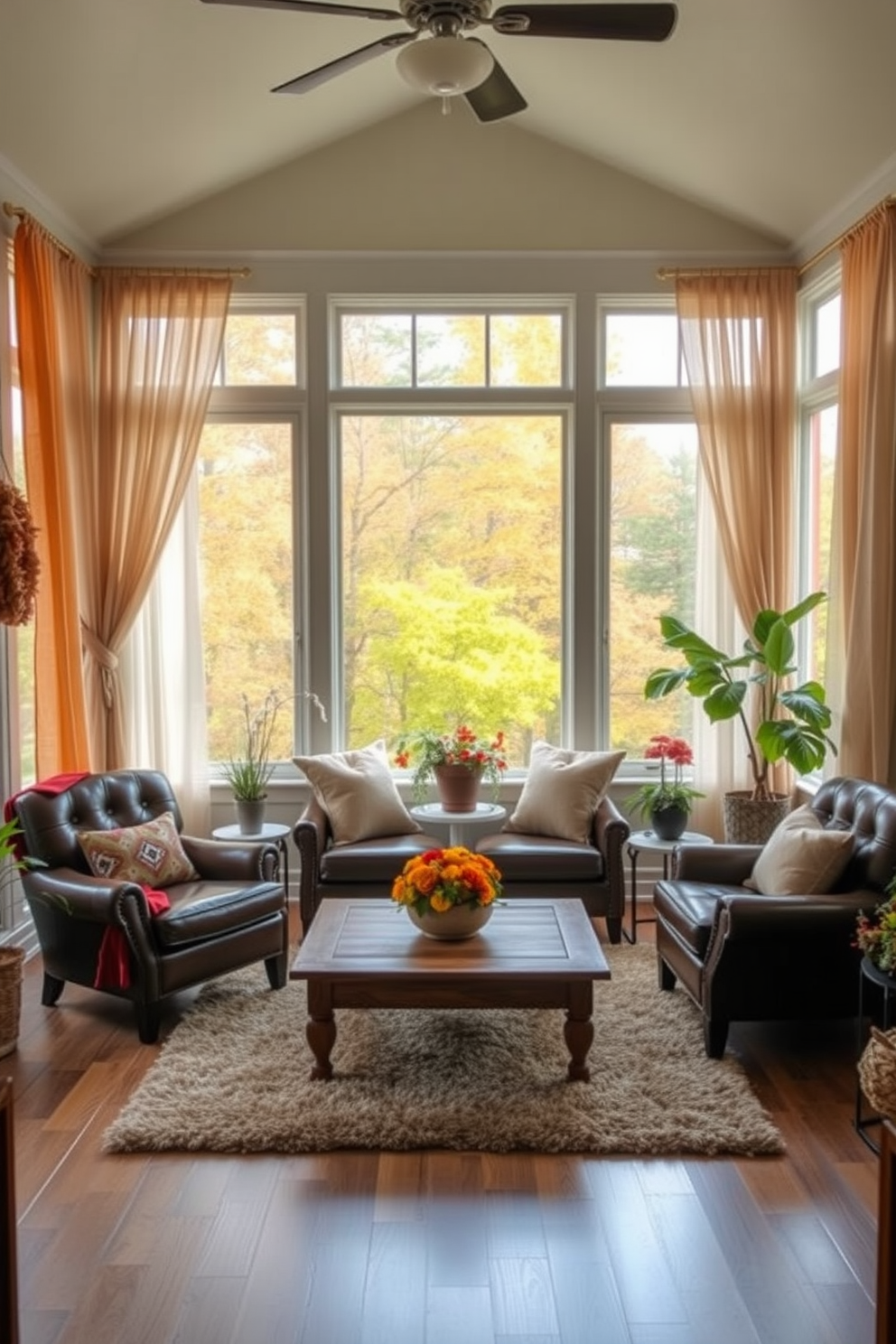 Fall Sunroom Decorating Ideas 21