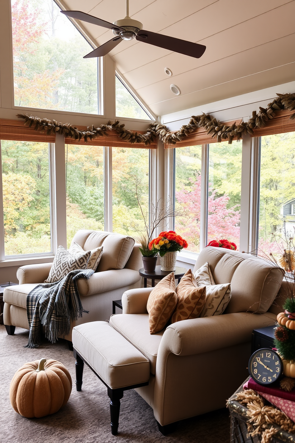 Fall Sunroom Decorating Ideas 28