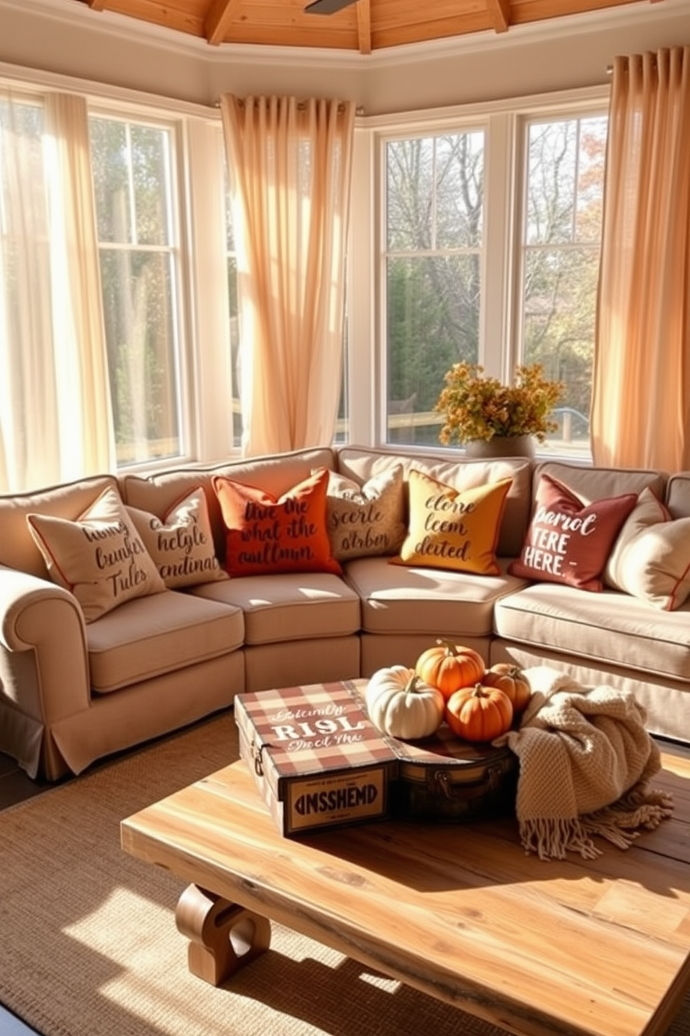 Fall Sunroom Decorating Ideas 29