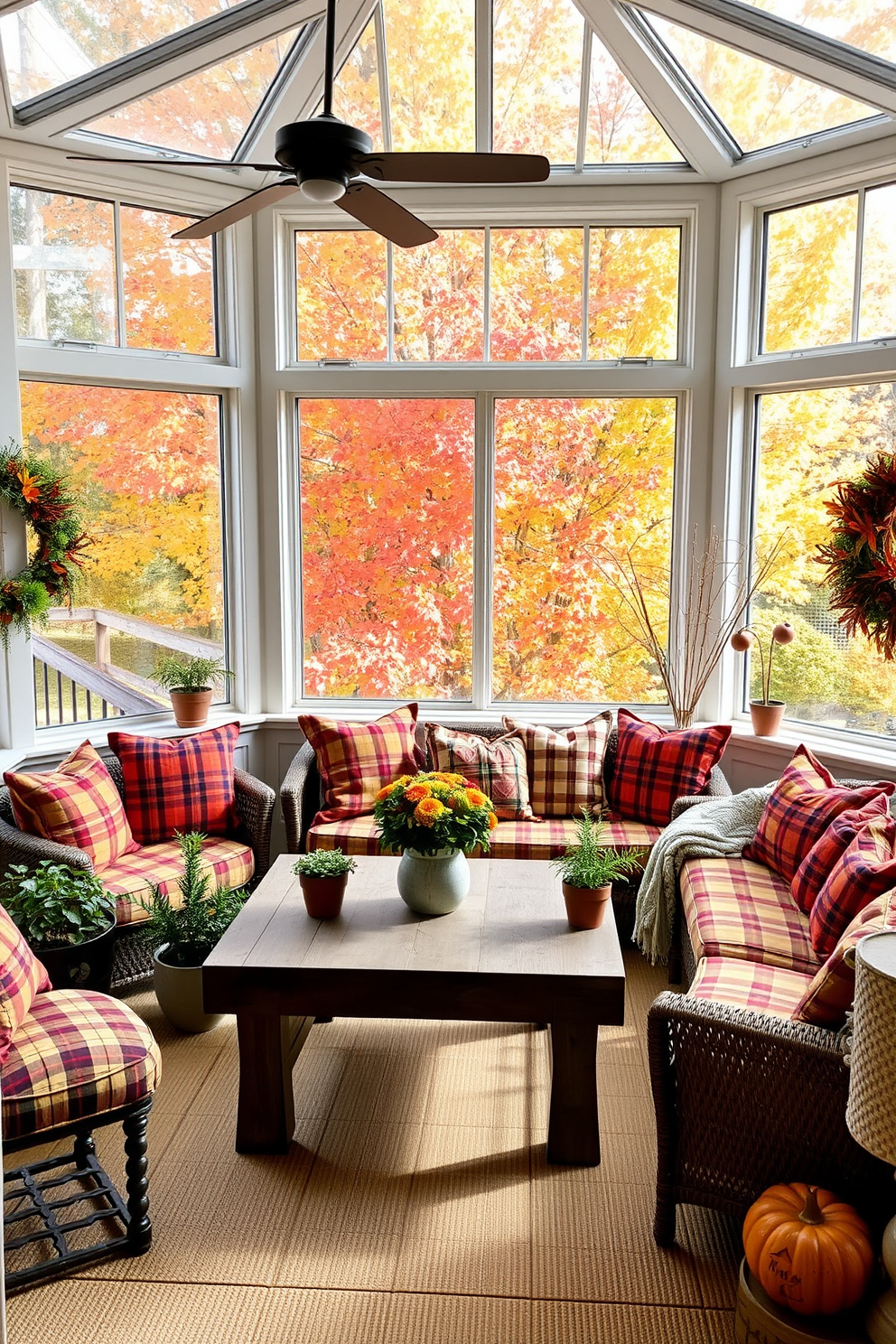 Fall Sunroom Decorating Ideas 9