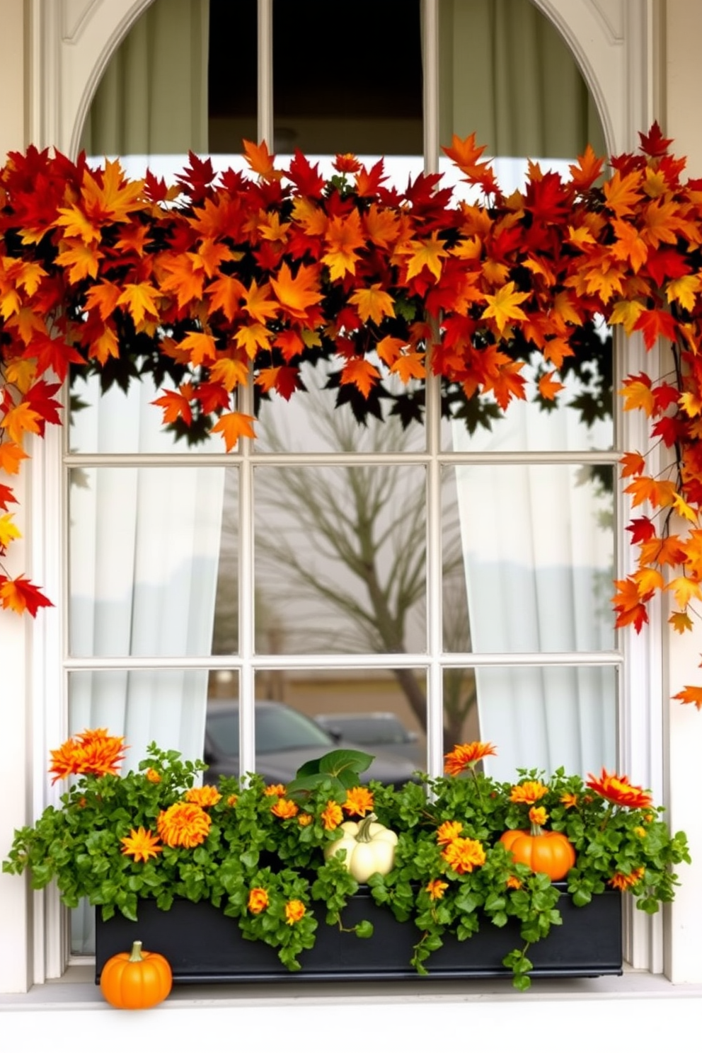 Fall Window Decorating Ideas 16