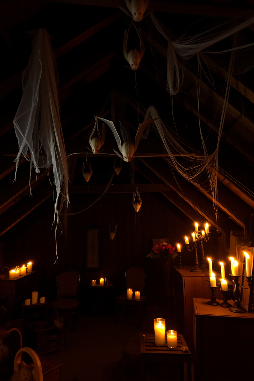 Halloween Attic Decorating Ideas 1