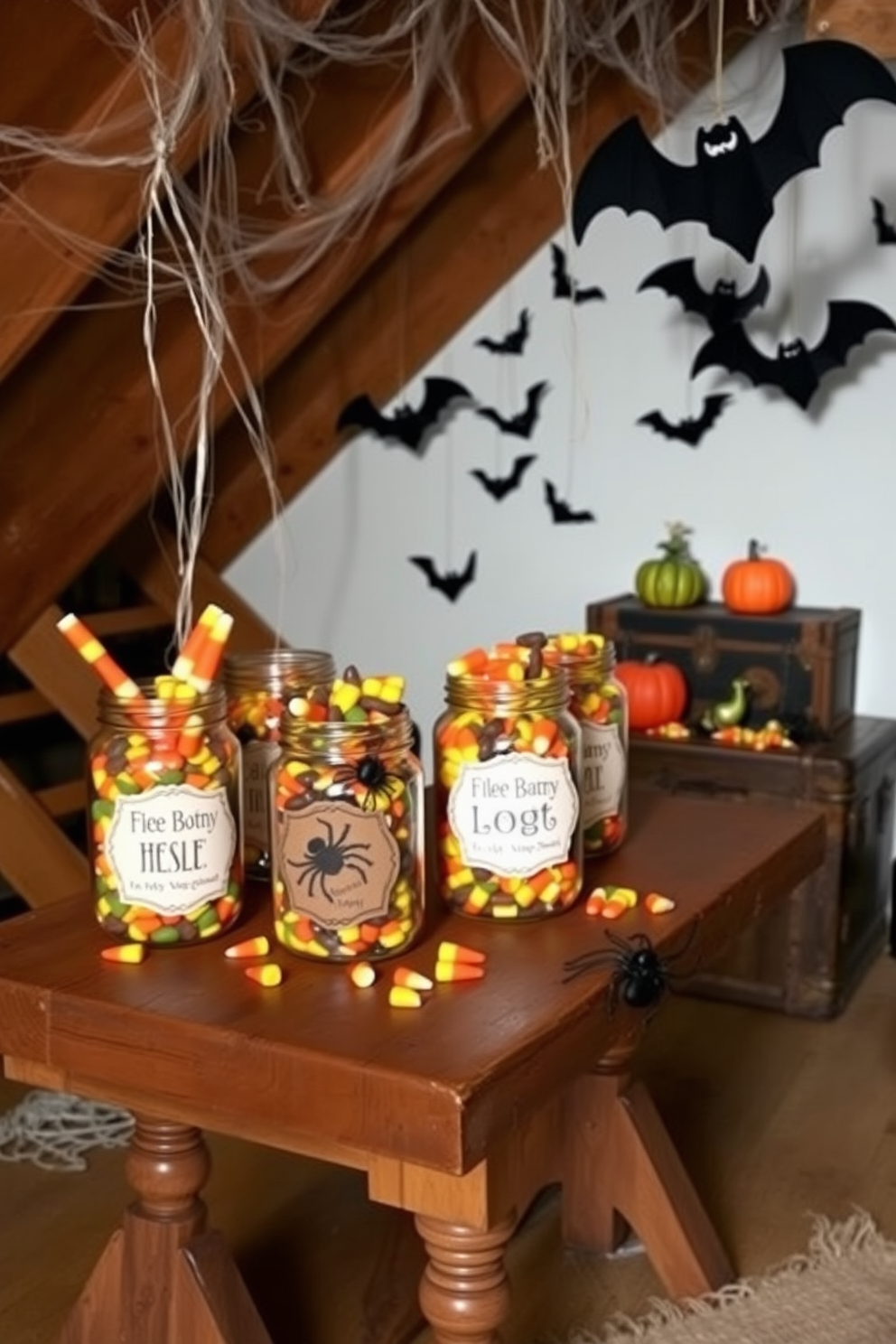 Halloween Attic Decorating Ideas 21