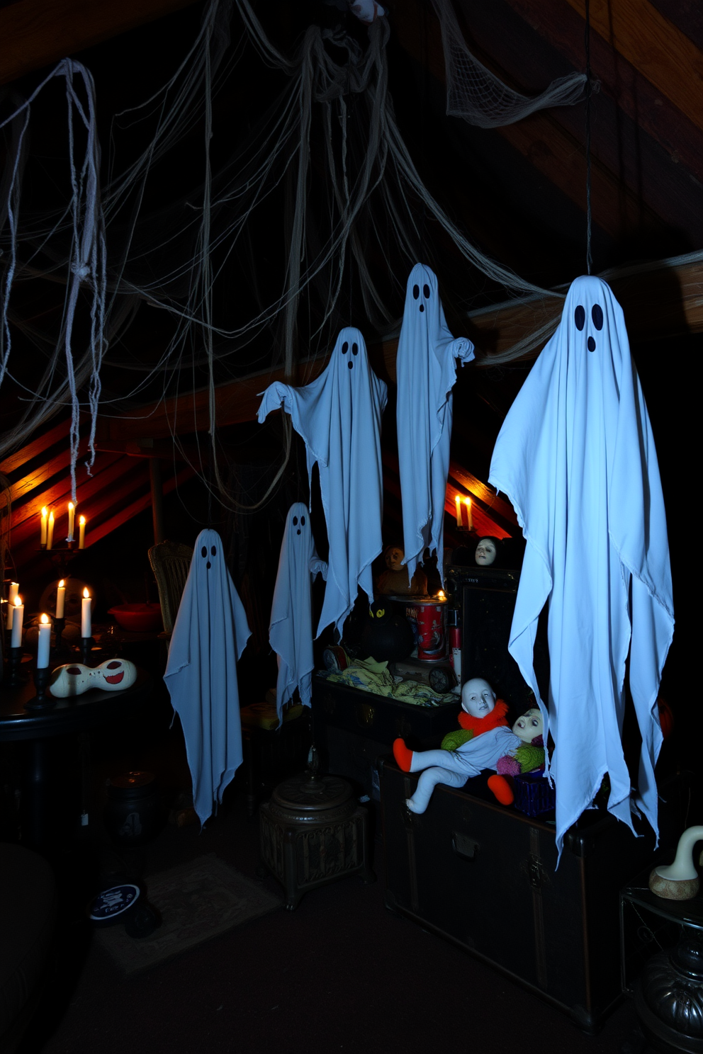 Halloween Attic Decorating Ideas 23