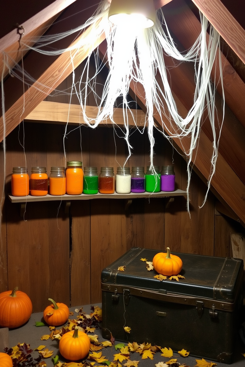 Halloween Attic Decorating Ideas 25