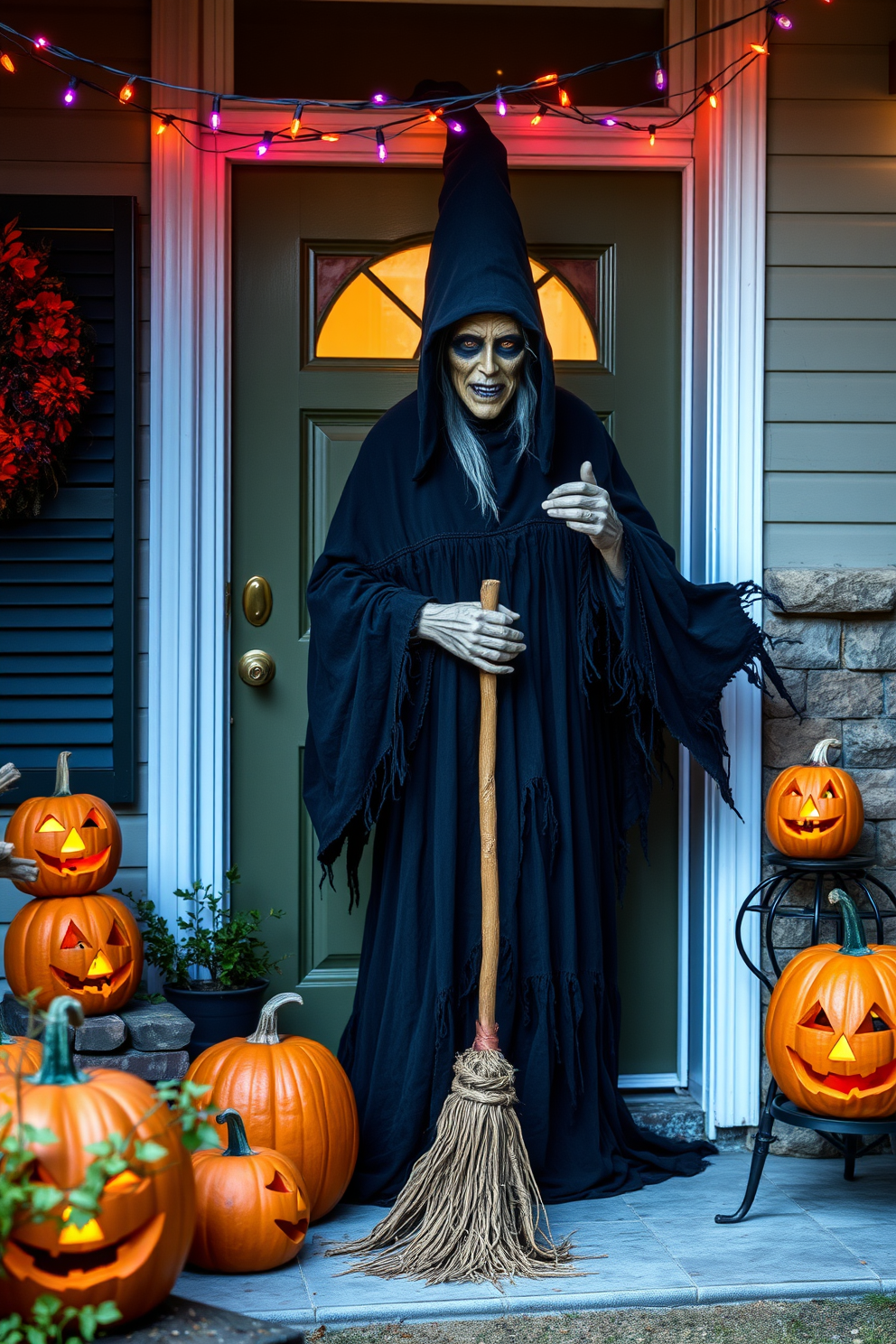 Halloween Front Door Decorating Ideas 24