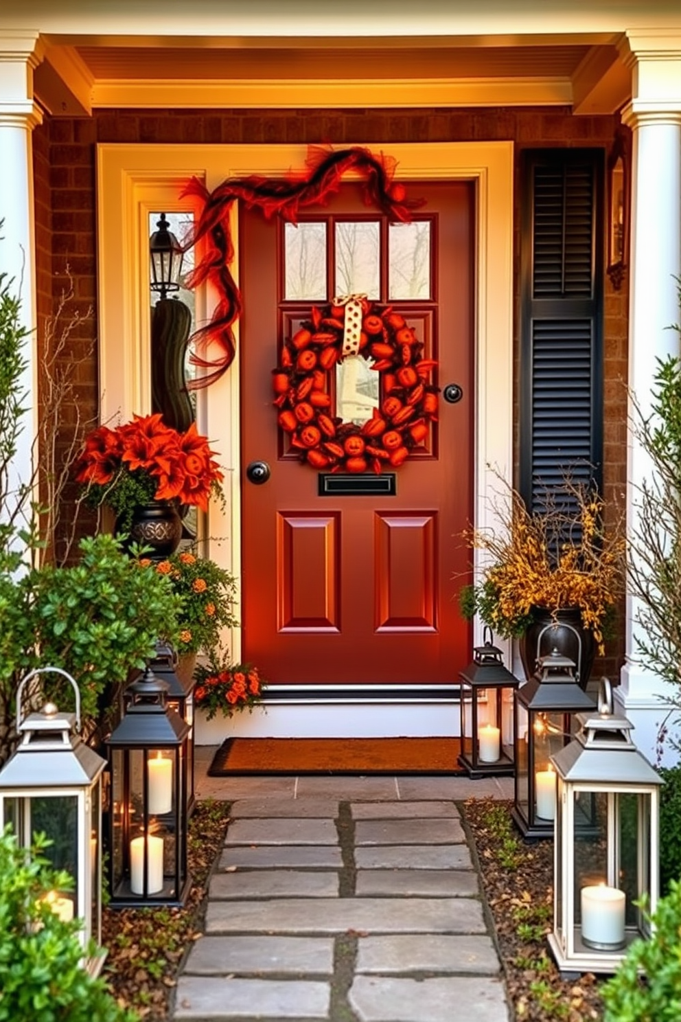 Halloween Front Door Decorating Ideas 30