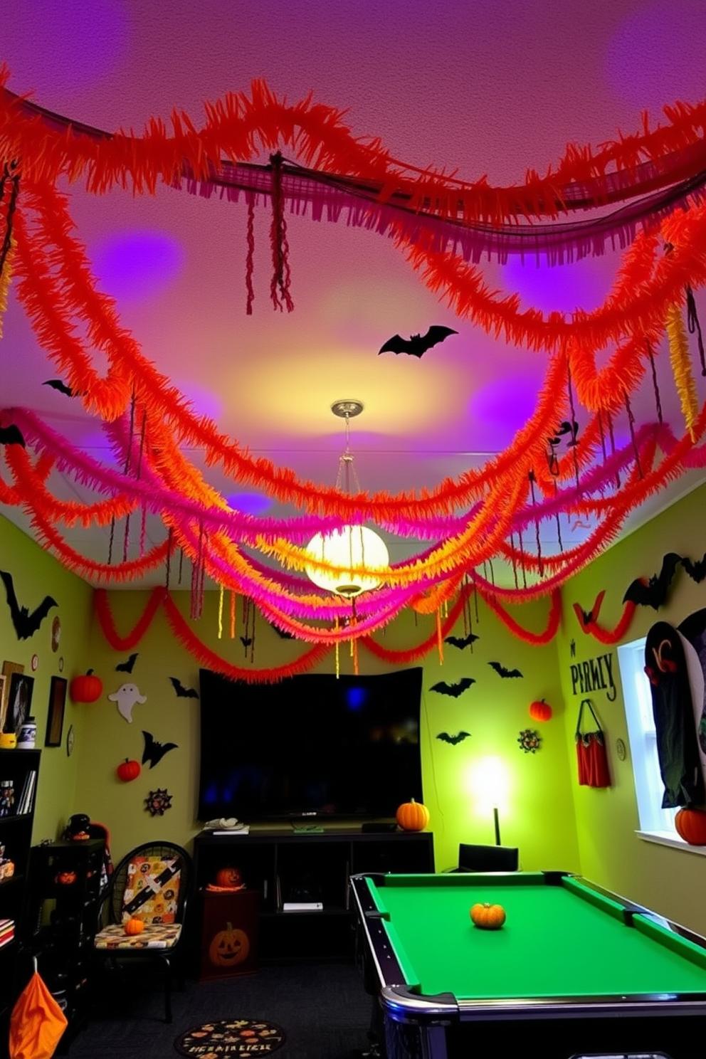 Halloween Game Room Decorating Ideas 23