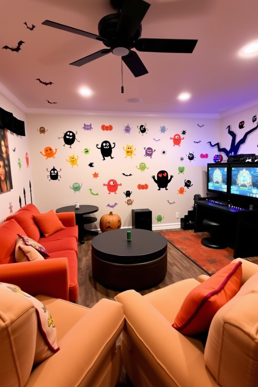 Halloween Game Room Decorating Ideas 26