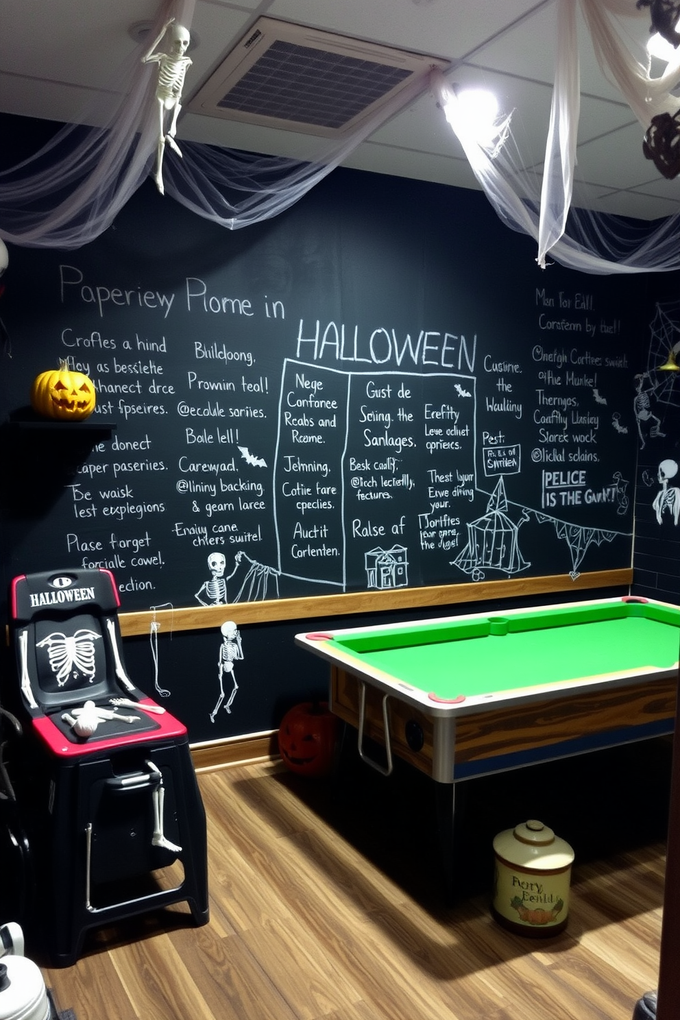 Halloween Game Room Decorating Ideas 29