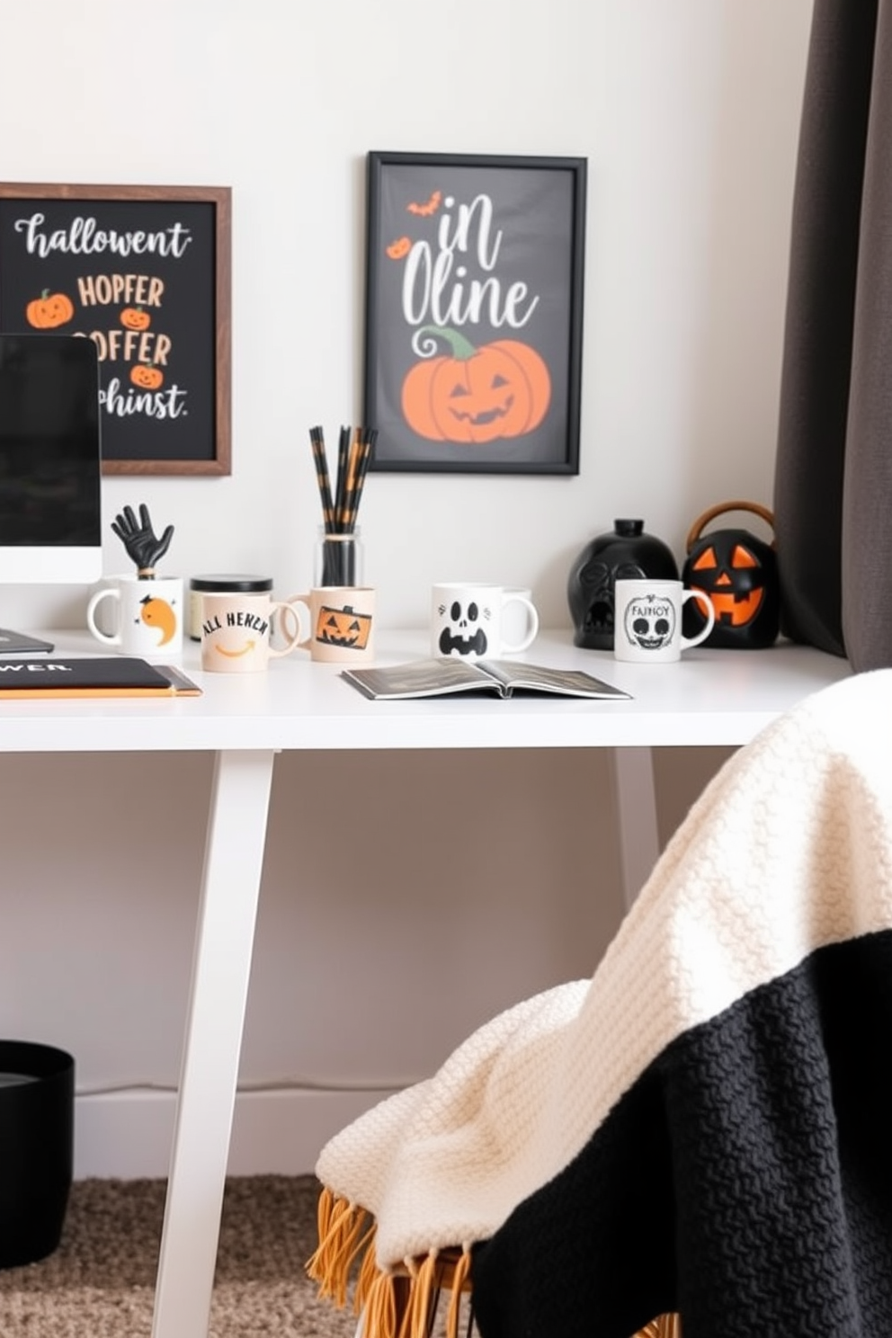 Halloween Home Office Decorating Ideas 22