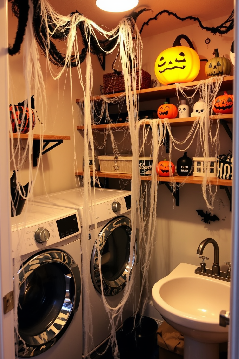 Halloween Laundry Room Decorating Ideas 21