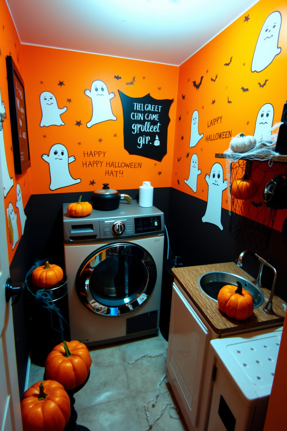 Halloween Laundry Room Decorating Ideas 3