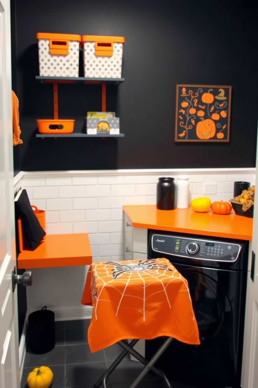 Halloween Laundry Room Decorating Ideas 4