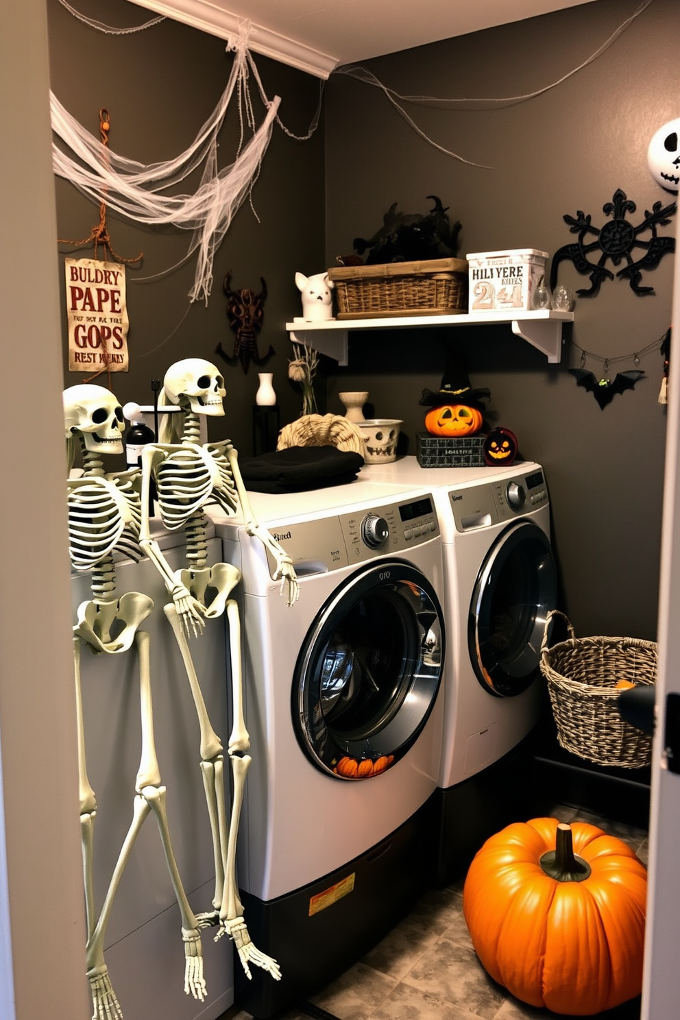 Halloween Laundry Room Decorating Ideas 6