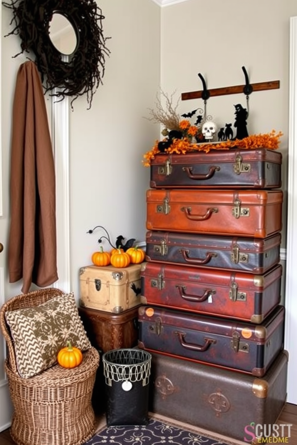 Halloween Mudroom Decorating Ideas 12