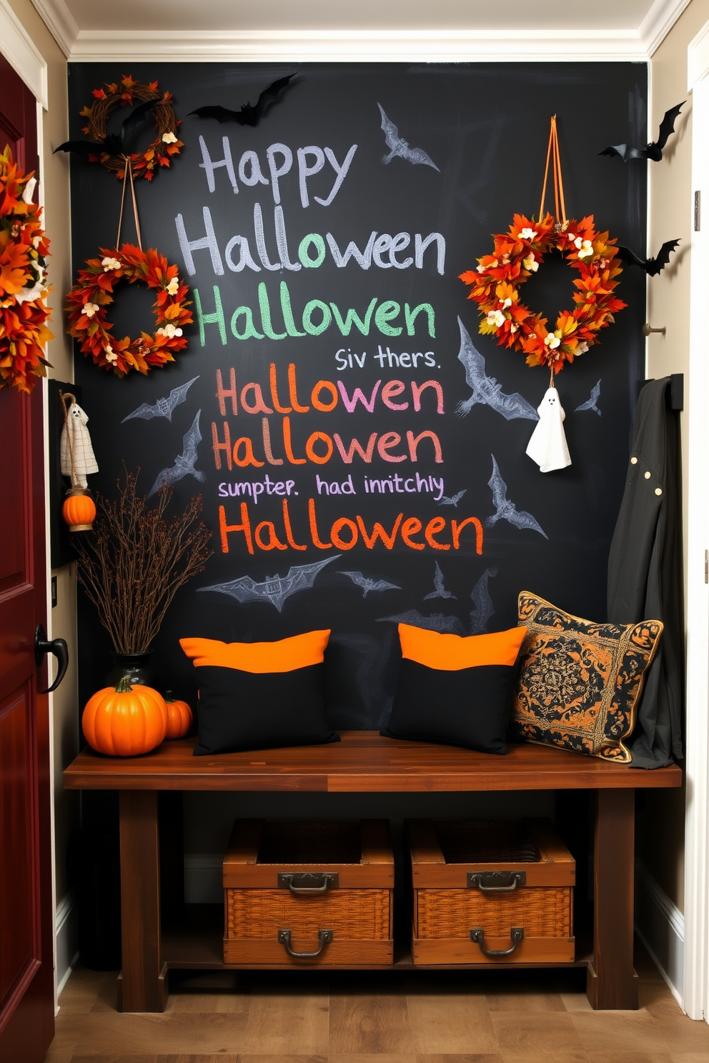 Halloween Mudroom Decorating Ideas 19