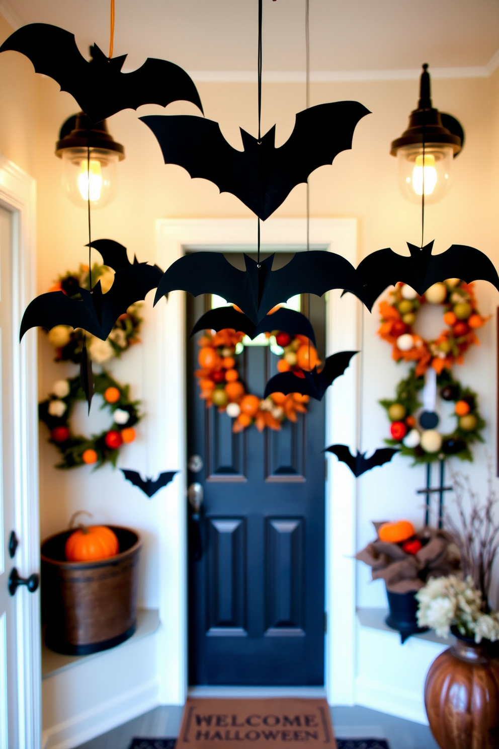 Halloween Mudroom Decorating Ideas 22