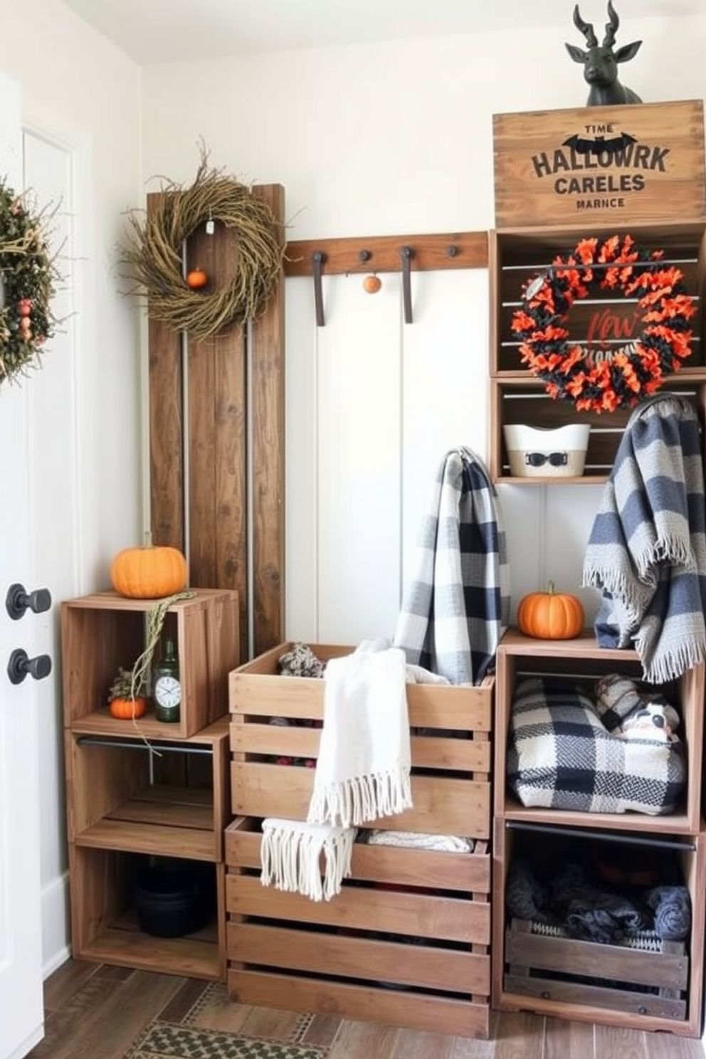 Halloween Mudroom Decorating Ideas 28