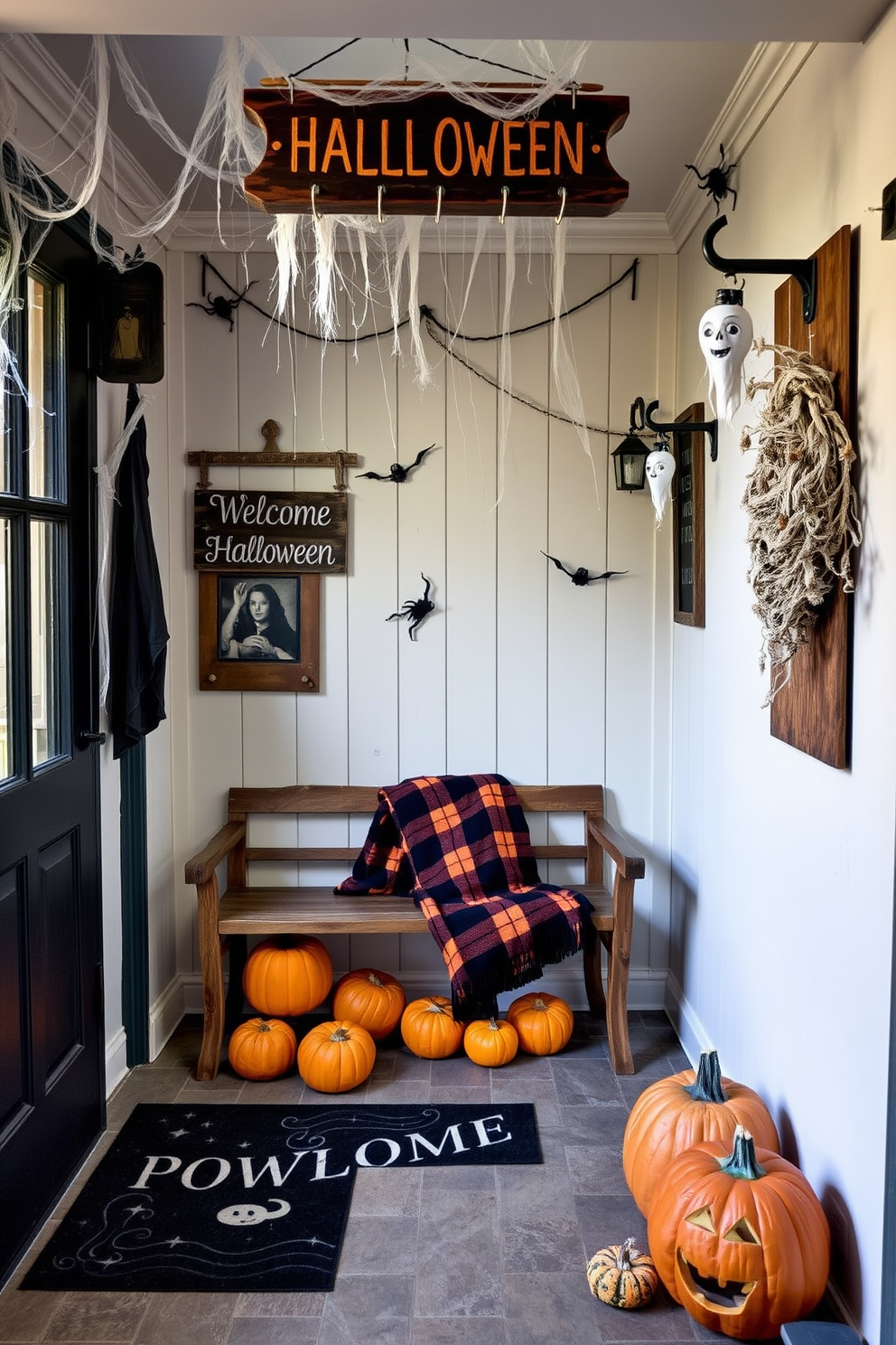 Halloween Mudroom Decorating Ideas 29